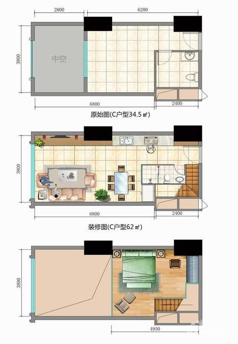 广西防城港金沙海景商贸广场户型图